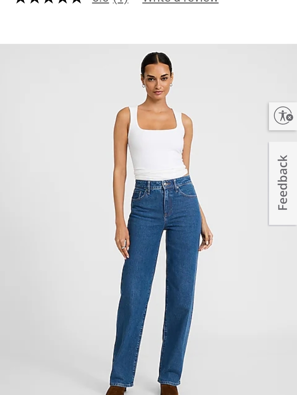 Express Straight-Leg Jeans - Blue